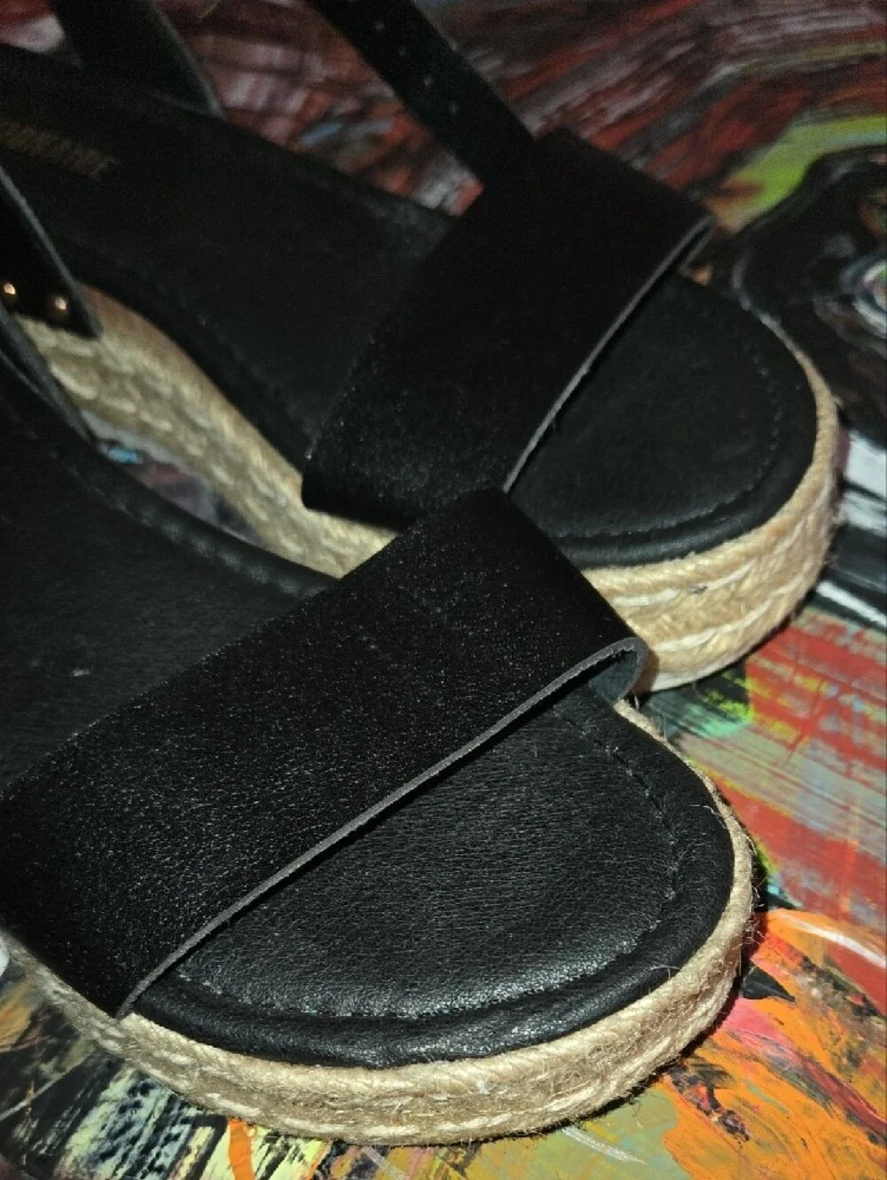 Black Espadrille Slingback Sandal - Billionaire